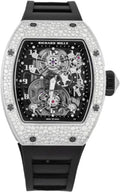 Richard Mille Chronograph Tourbillon White Gold Diamond Bezel 48mm Openworked Dial | RM17-01 (3) - Carbon Watch Company