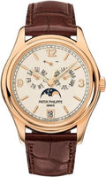 Patek Philippe Complications Annual Calendar Moon Phases Date Rose Gold Cream Dial | 5146R-001 - Carbon Watch Company