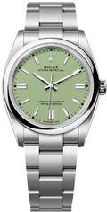 Rolex Oyster Perpetual 36 Pistachio Green Dial Oyster Bracelet - 126000 - 2025 - Carbon Watch Company