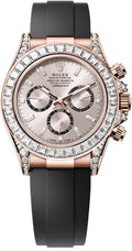 Rolex Cosmograph Daytona 40mm Everose Gold Diamond-Set Dial Oysterflex Bracelet Diamond-Set Bezel and Diamond-Set Lugs - 126535TBR | 2024 Model - Carbon Watch Company