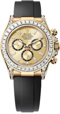 Rolex Cosmograph Daytona 40mm Yellow Gold Diamond-Set Dial Oysterflex Bracelet Diamond-Set Bezel and Diamond-Set Lugs - 126539TBR | 2024 Model - Carbon Watch Company
