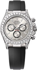 Rolex Cosmograph Daytona 40mm White Gold Diamond-Set Dial Oysterflex Bracelet Diamond-Set Bezel and Diamond-Set Lugs - 126539TBR | 2024 Model - Carbon Watch Company