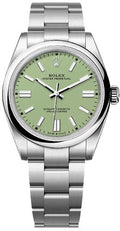 Rolex Oyster Perpetual 41 Pistachio Green Dial Oyster Bracelet - 134300 - 2025 - Carbon Watch Company