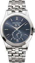 Patek Philippe Complications Day-Date Annual Calendar Moon Phases White Gold Blue Dial | 5396/1G-001 - Carbon Watch Company