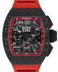 Richard Mille Automatic Flyback Chronograph Felipe Massa Black Night Carbon NTPT RM 011 - Carbon Watch Company