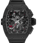 Richard Mille Automatic Flyback Chronograph Dual Time Zone Jet Black Carbon NTPT RM 11-02 - Carbon Watch Company