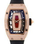 Richard Mille Lady Rose Gold Full Set Diamond Jasper Dial RM 07-01 - Carbon Watch Company