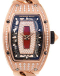 Richard Mille Lady Rose Gold Medium Set Diamond Jasper Dial RM 07-01 - Carbon Watch Company