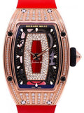 Richard Mille Lady Rose Gold Medium Set Diamond Jasper Dial RM 07-01 - BRAND NEW - Carbon Watch Company